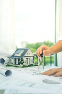 Workers operating machinery on a construction site